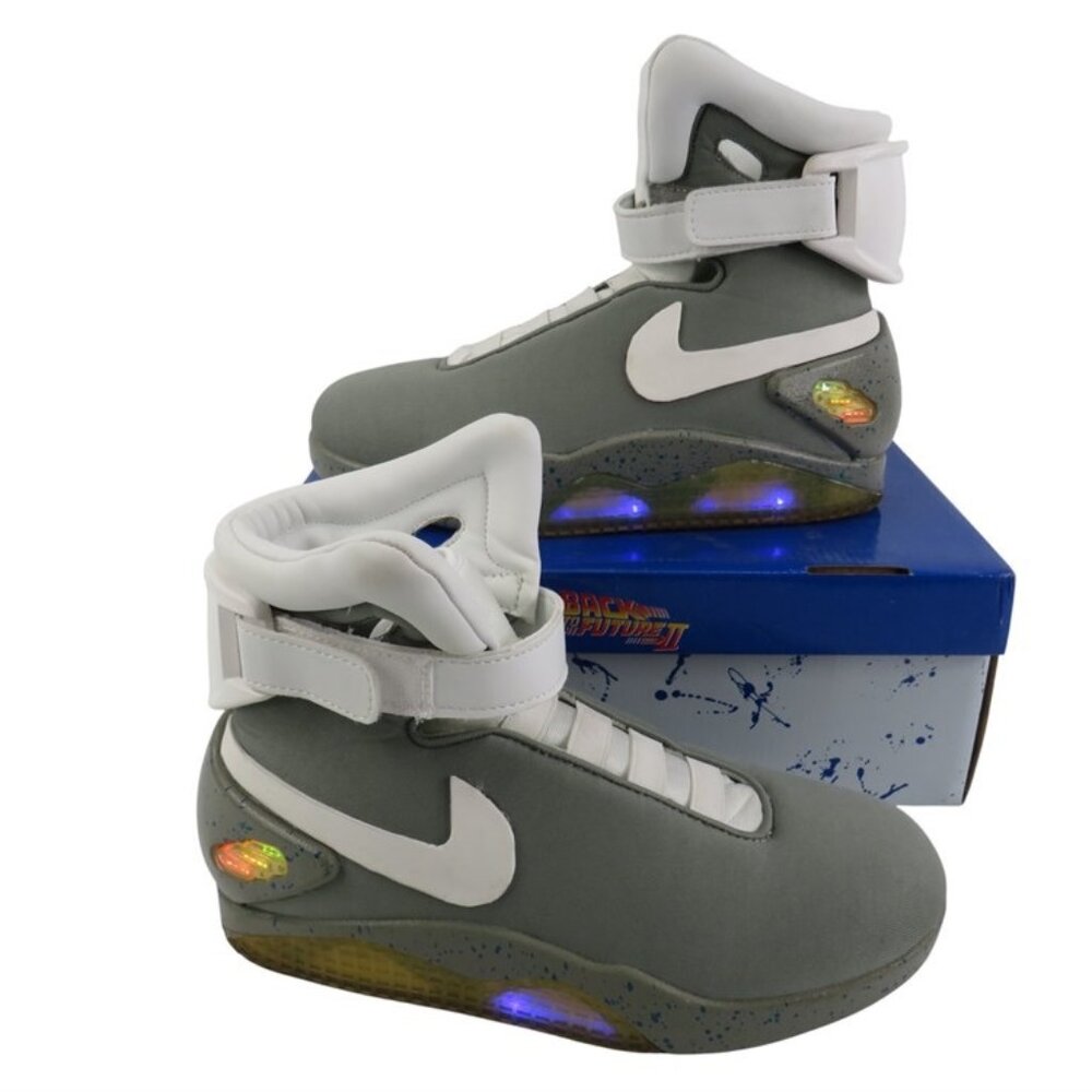 Officially licensed Back to the Future Part II Light Up Shoes, Sz 10